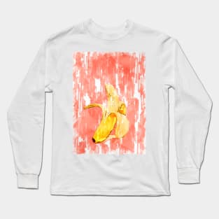 Peeled Banana Marker Sketch - For Fruit Lovers. Long Sleeve T-Shirt